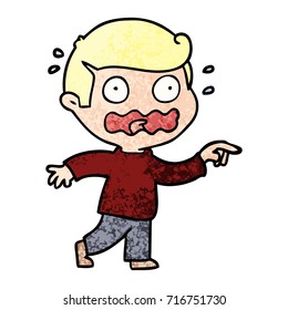 cartoon stressed out pointing
