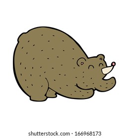 oso estirador de dibujos animados