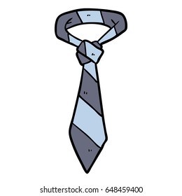 cartoon striped office tie