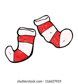 cartoon stripy socks