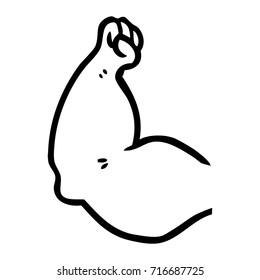 cartoon strong arm