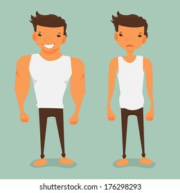 cartoon strongman 