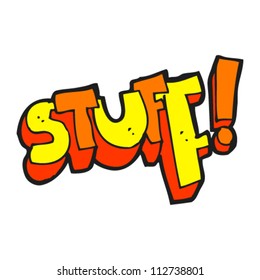 cartoon stuff sign