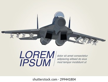 Cartoon style aircraft