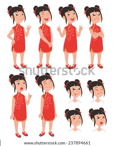 Cartoon Style Asian