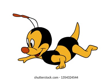 Cartoon style bee