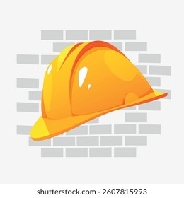 Cartoon style building icons for use in building and construction designs on a white background. Vector.