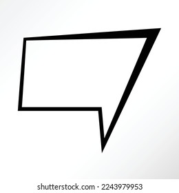Cartoon style of chat bubble.
