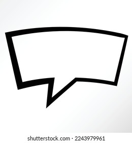 Cartoon style of chat bubble.