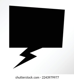Cartoon style of chat bubble.