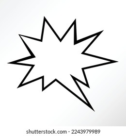 Cartoon style of chat bubble.