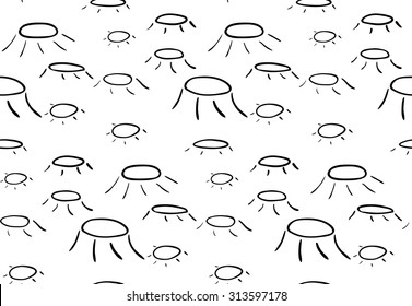 Cartoon style craters seamless texture
