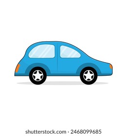 Cartoon style cute little car for kids vector illustration