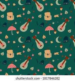 Cartoon style  design. Hand drawn colored trendy vector illustration. Kawaii anime design. 