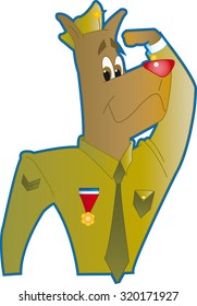 cartoon style dog uniform