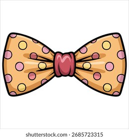 cartoon style elegant cravat vector illustration white space