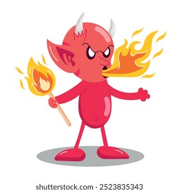 Cartoon Style Evil Monsters Stickers  


