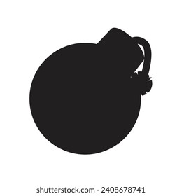 Cartoon style explosive bomb vector symbol