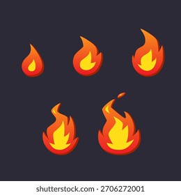 Estilo de dibujos animados efecto de explosión de fuego