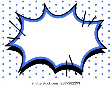 Anuncios pop de cuadro de estilo de caricatura, vector
