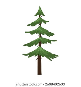 Cartoon Style Green Trees Collection
