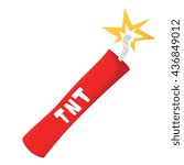Cartoon style grunge dynamite isolated vector illustration on white