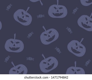 Cartoon style halloween background . Halloween  background vector illustration