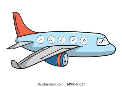 Airplane Face Expression Cartoon Character On Stock Vector (Royalty ...