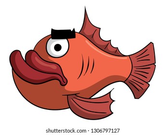 Ugly Blobfish Logo Design 8214047 Vector Art at Vecteezy