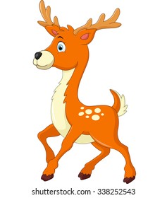 Cartoon style little deer