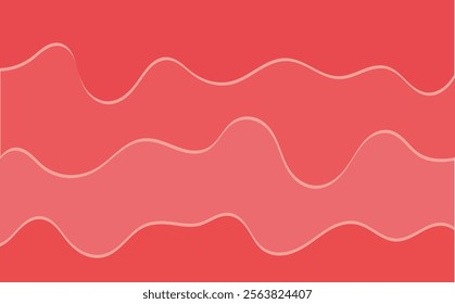 cartoon style melted flowing strawberry cream. pink colored abstract dripping pattern for packaging design.