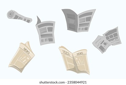 Cartoon style News paper illustration  