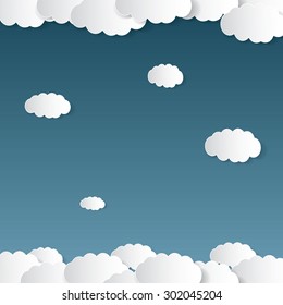 Cartoon style night sky