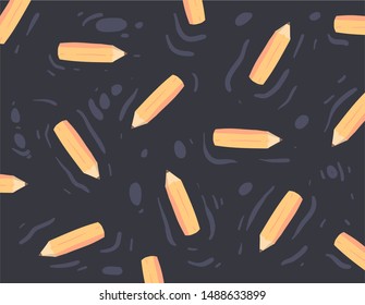 cartoon style pencil doodle  . Pencil vector illustration