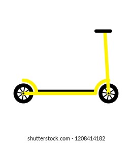 Cartoon style scooter icon. vector illustration