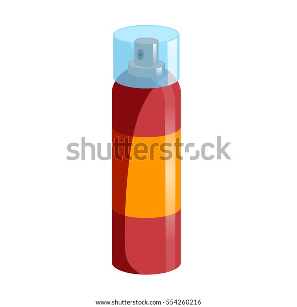 Cartoon Style Simple Gradient Hair Spray Stock Vector Royalty