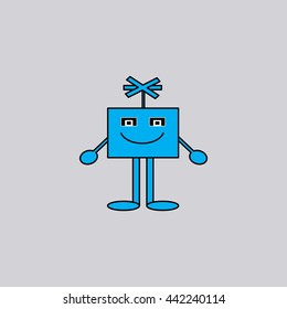 Cartoon style smiles