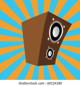 cartoon style speaker