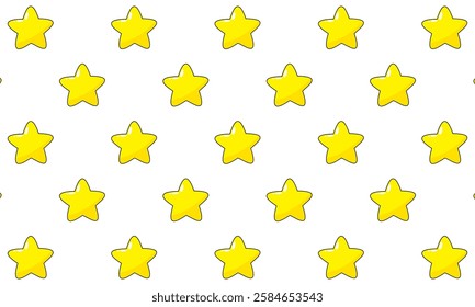 cartoon style stars isolated. stars seamless pattern. Best for textile, print, wrapping paper, package and festive decoration.