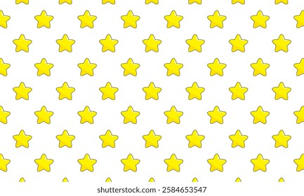 cartoon style stars isolated. stars seamless pattern. Best for textile, print, wrapping paper, package and festive decoration.