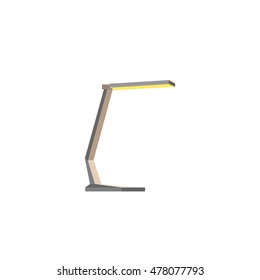 Cartoon style table lamp. Image of reading-lamp. Flat Vector illustration