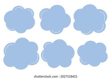 Cartoon Style Text Banner Vector Set for Creative Design