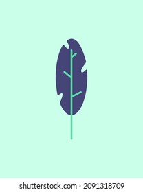 Cartoon style tree illustration isolated on colored background, can be used as design element