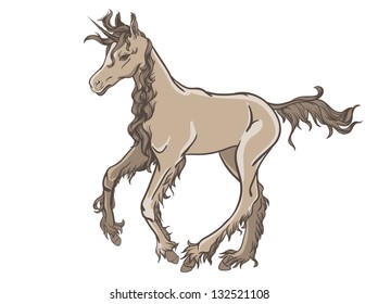 Cartoon style unicorn
