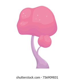 Cartoon stylize tree vector illustration