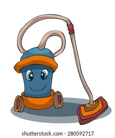 Cartoon Stylized Vacuum Cleaner, Vector Illustration.