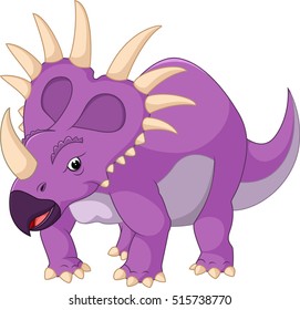 Cartoon styracosaurus