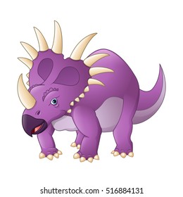 Cartoon styracosaurus