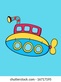 Cartoon Submarine