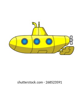 Cartoon submarine